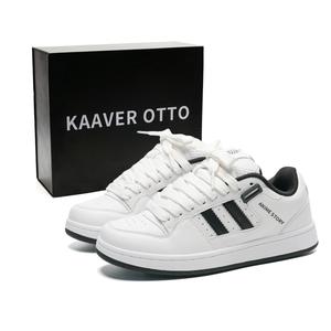 KAAVER OTTO Унисекс скейтбордские ботинки повышенной высоты с защитой от истирания и водонепроницаемостью бело-черные, цвет White Black