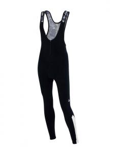 AIRTRACKS Мужские зимние термоштаны для велоспорта, длинные, с подтяжками, Pro Team, черно-серые