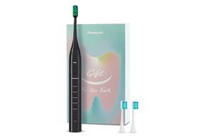 Электрическая зубная щетка для взрослых Soundwave с вибрацией, маленькая керамическая щетка EW-DC01-K406 Panasonic, черный