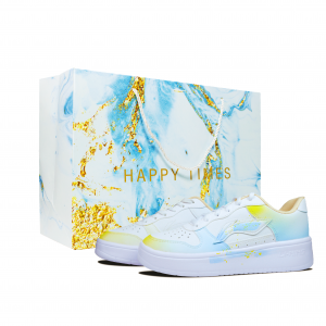 Износостойкие низкопрофильные скейтбордистские кроссовки LiNing для понтонных лодок, увеличивающие высоту, унисекс., светлый синий