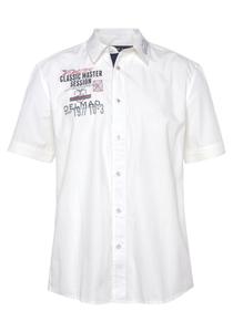 Повседневная рубашка DELMAO Regular fit Button Up Shirt, белый