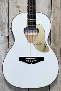 2021 Gretsch Guitars G5021WPE Rancher Penguin Parlor Акустическая/Электрогитара Белая, Поддержите Инди-музыку!