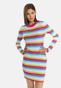 Платье myMo Jumper dress, Pink Mehrfarbig/Off-White