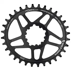 Звездочка Wolf Tooth Drop ST Sram Boost oval, серебряный