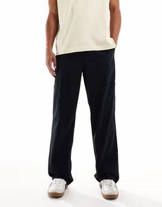 Черные брюки-карго с застежкой-молнией Asos Design