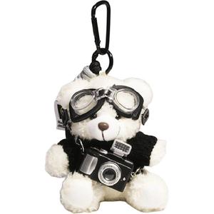 Плюшевый кулон Pilot Bear Dolls высотой 11 см BANQIN, белый