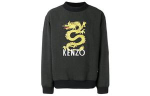 Толстовка мужская Kenzo с принтом, серый
