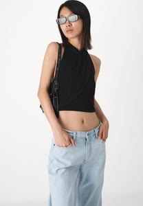 Джинсы свободного кроя BAGGY Abercrombie & Fitch, серый деним