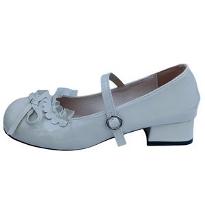 Туфли Мэри Джейн на массивном каблуке для женщин WUJI, Black