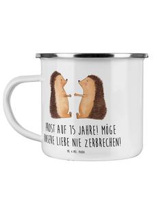 Кружка на 15-ю годовщину свадьбы (стеклянная свадьба) с... прозрачная Mr. & Mrs. Panda