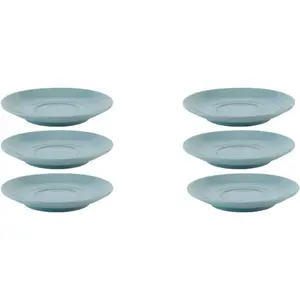 Блюдце APS «Набор из 6 блюдец для капучино -SNUG-», (набор, 6 шт.), качественный материал, цвет blau