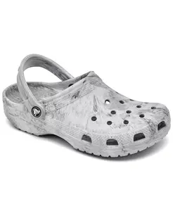 Большие детские классические сандалии-кроксы Watercolor Marble от Finish Line Crocs, серый