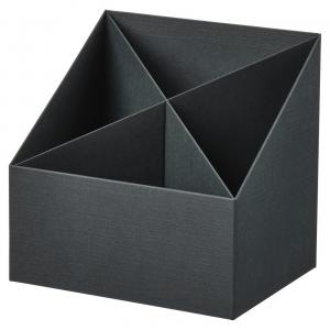 Настольный органайзер, антрацитовый, 16x16 см IKEA Fjäderharv