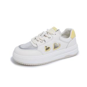 Boldi Kuki Женские дышащие низкие скейтерские кеды с покрытием желтые, цвет Yellow