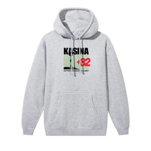 Худи Anti Social Social Club x Kasina Radio Signal Hoodie Melange, серый