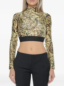 Футболка с анималистичным принтом Just Cavalli, желтый