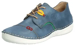 Кроссовки Rieker, в спортивном стиле, повседневная обувь, полуботинки, туфли на шнуровке, синий