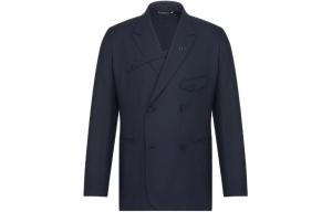 Деловой костюм мужской синий Dior, синий