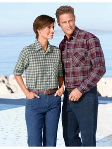 Рубашка с длинными рукавами в зеленую клетку WITT WEIDEN