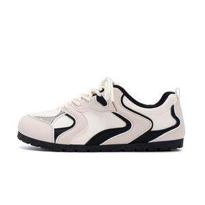 Женские легкие повседневные кроссовки low top с поддержкой баланса HUANQIU, бежевый