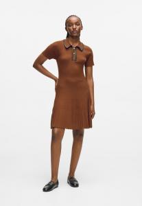 Платье KARL LAGERFELD CONTRAST DETAIL, Friar Brown/Brown