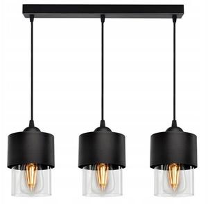 Подвесной светильник Kiki Design Berg, 30x12x30x30 см цвет esche schwarz dekor/schwarz/durchscheinend