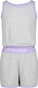Комбинезон Calvin Klein для девочек, без рукавов, с поясом и логотипом, Light Grey Logo