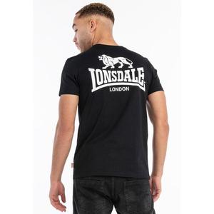 Спортивная футболка Lonsdale, черный/белый
