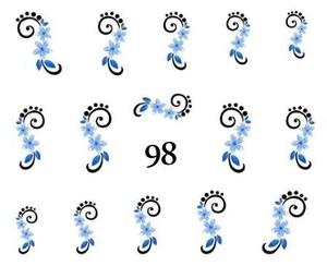 Водные наклейки для ногтей - №98, inna