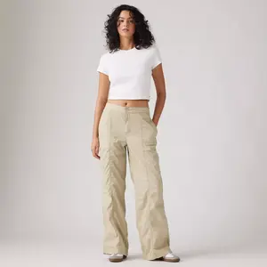 Женские брюки-парашюты мешковатые Levi's, цвет White Pepper - Tan