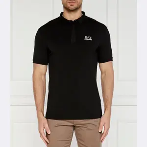 Рубашка поло стандартного кроя Ea7, черный