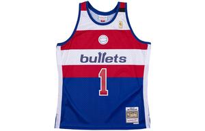 Баскетбольная майка Mitchell & Ness 'NBA Washington Bullets 96 Rod Strickland' Mitchell Ness, синяя