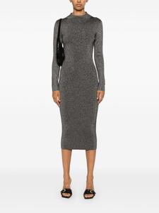 Michael Michael Kors платье миди из ламе, черный