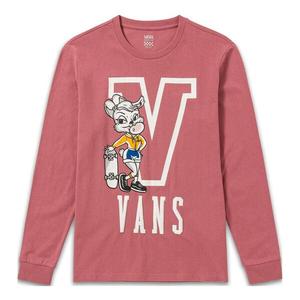 Футболка gym class long sleeve t-shirt 'rose red' Vans, красный