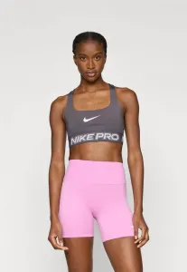 Спортивный бюстгальтер с легкой поддержкой Nike Performance, Thunder Grey/Pink Foam/Metallic Silver-Coloured