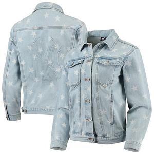 Женская джинсовая куртка с принтом new york yankees The Wild Collective