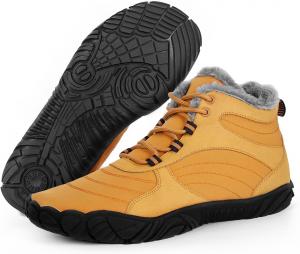 Оргон Зимние Босоножки-Сапоги для Снега для Женщин и Мужчин, Теплые Зимние Повседневные Снежные Ботинки для Походов, Женские и Мужские, Широкий Мыск, Ботинки до Щиколотки с Пятью Пальцами, Обувь с Нулевым Прогибом для Снега Orgone, Yellow