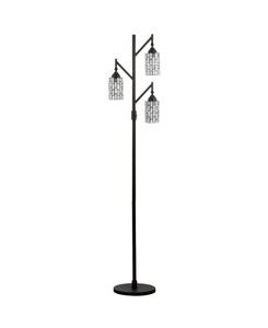 Напольная лампа Lewis Tiffany с несколькими источниками света и светодиодной подсветкой Jonathan Y, цвет bronze