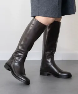 Ботинки-жокей с круглым носком и застежкой-молнией сзади Inter-Chaussures, цвет Dbr