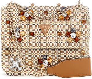 GUESS Beauvoir трансформируемая сумка кроссбоди, Camel Multi