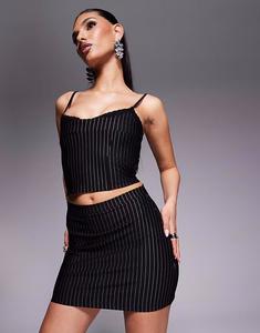 Мини-юбка в тонкую полоску от ASOS DESIGN