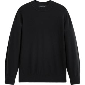 PEACEBIRD MEN Свитер мужской черный 1 Crew Neck Moderate