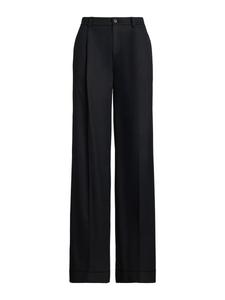 Широкие брюки со складками спереди Lauren Ralph Lauren, Black