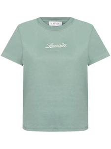 Футболка с вышитым логотипом Lanvin, зеленый
