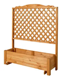 Шпалера Promadino "Romantica", с ящиком для растений, ШxГxВ: 120x38x140 см 120х140х38 см, цвет honigfarben