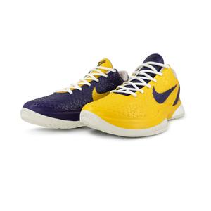 Nike Баскетбольные кроссовки Zoom Kobe 6 'All Star 2.0' All Star 2.0 с амортизацией и износостойкостью, низкие, мужские, желто-фиолетовые