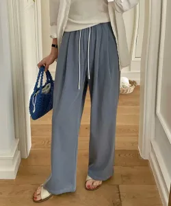 Aimoha -select-/Брюки прямого кроя с высокой талией Aimoha - Select -, цвет Blue