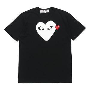 Футболка emblem heart t-shirt 'black' Comme Des Garcons Play, черный