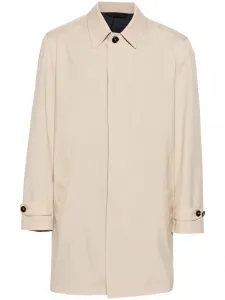 Однобортная парка длины миди Brioni, нейтральный