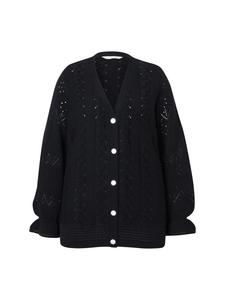 Спортивная куртка MIAMODA Strickjacke, черный